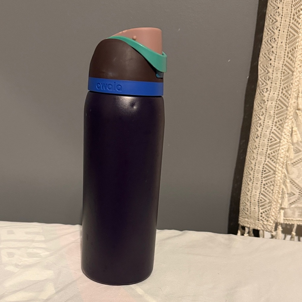 Owala Dark Purple and Teal Water Bottle